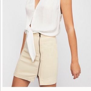 Free people khaki skirt